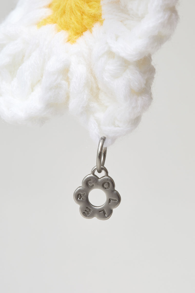 COLLER ニットフラワーキーリング ホワイト