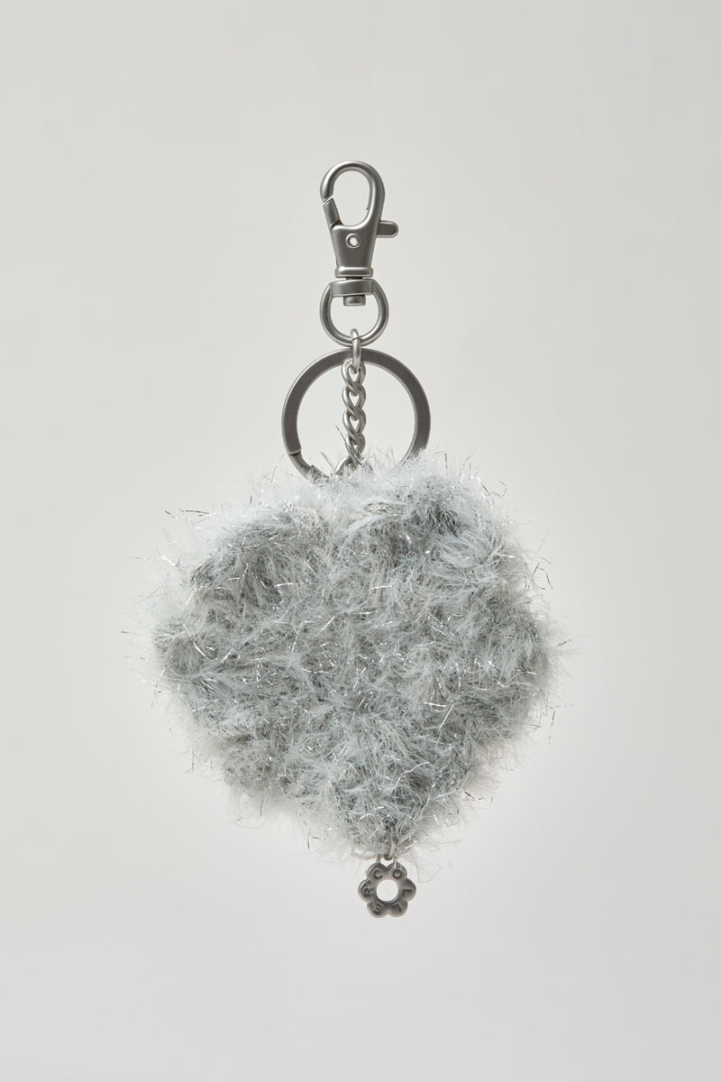 COLLER ニットフラワーキーリング シルバー