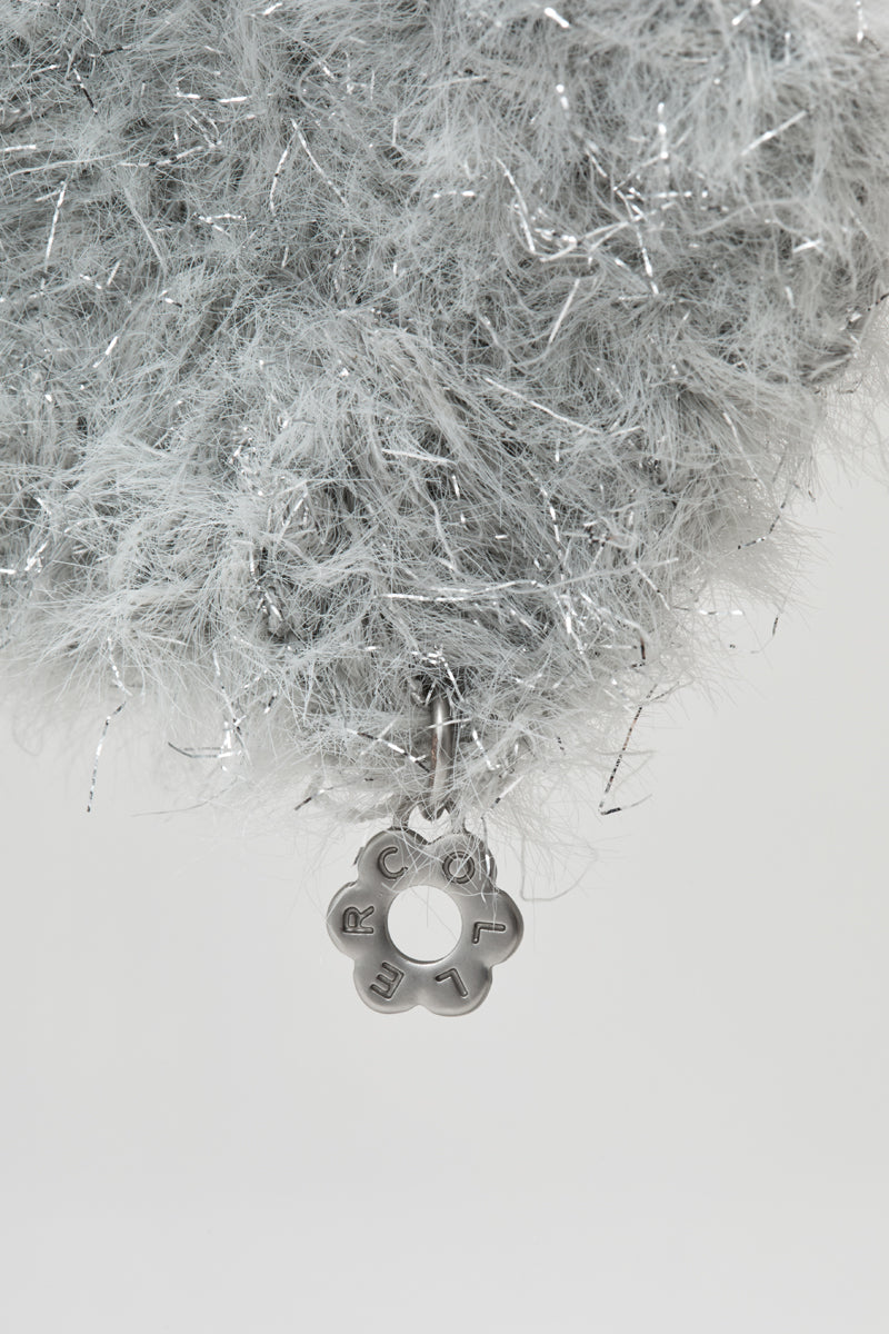 COLLER ニットフラワーキーリング シルバー