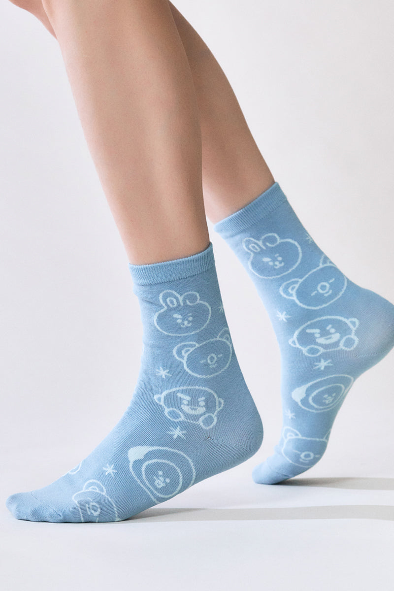 ベーシックデイリーソックス 2pギフトセット(CANDY) BT21