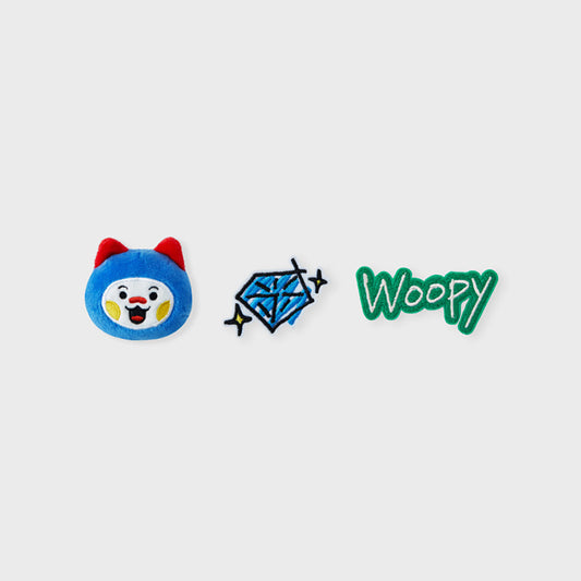 ぬいぐるみバッジセット(TREASURE COLLECTION) WOOPY