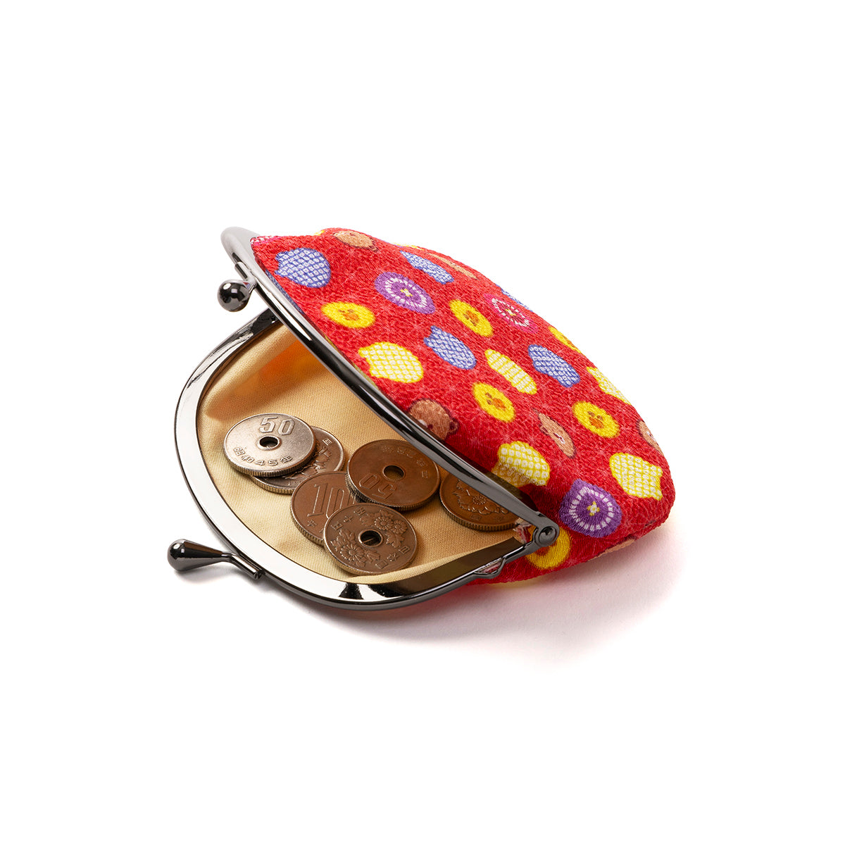 3.3寸丸がま口(赤) LINE FRIENDS