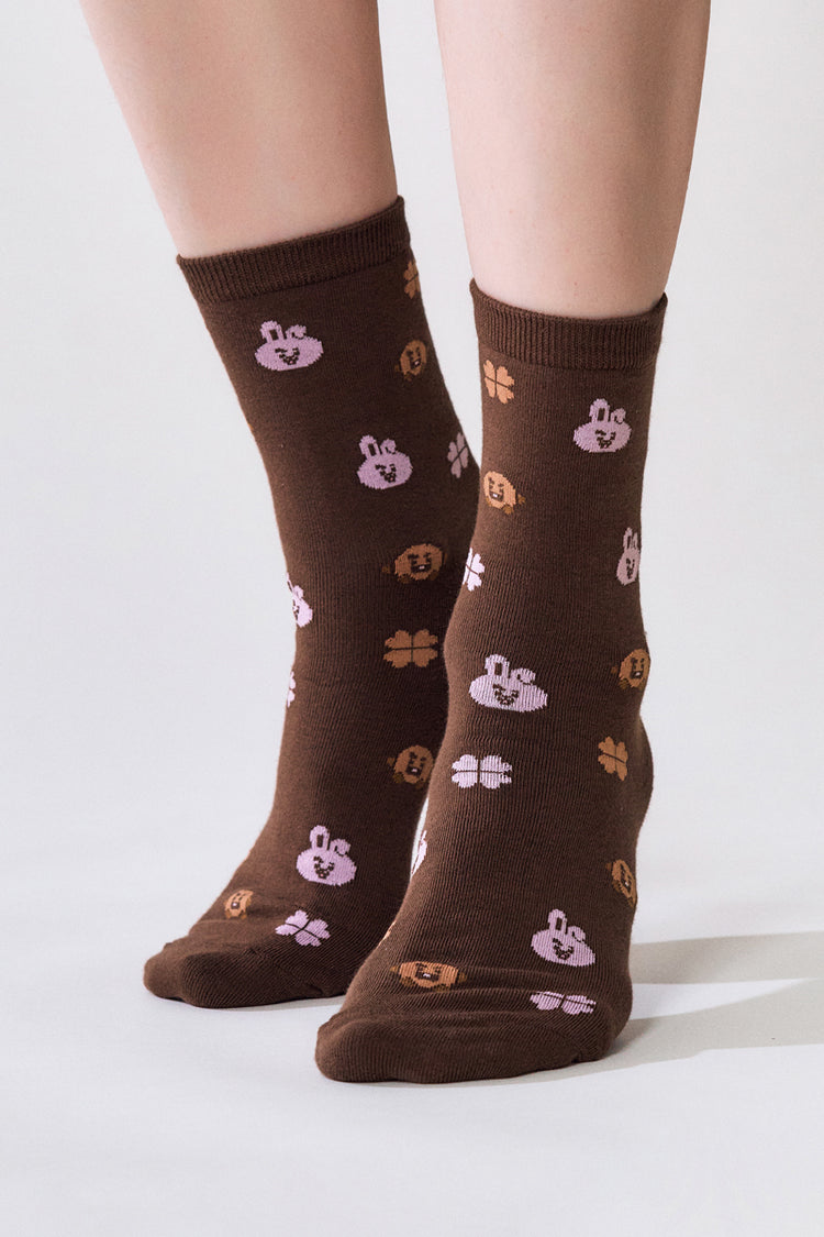 ベーシックデイリーソックス 2pギフトセット(LUCKY) BT21