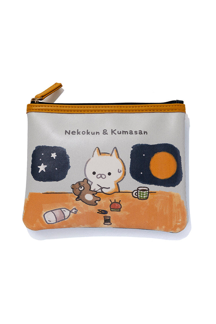 フラットポーチ(たいせつなもの) ねこくん