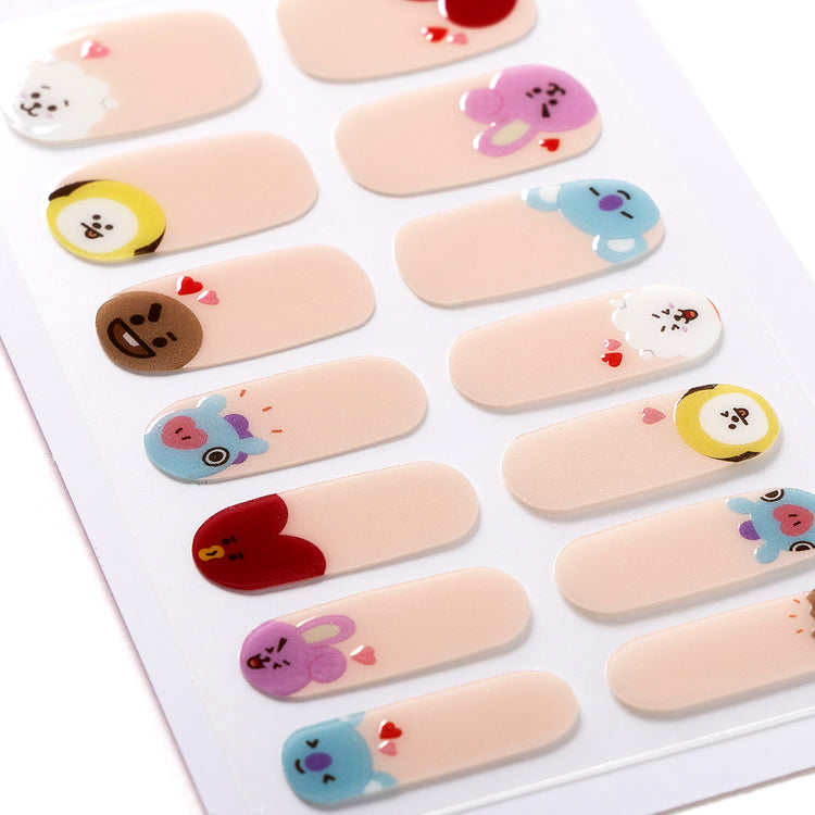 ジェルネイルシール(ハート) BT21
