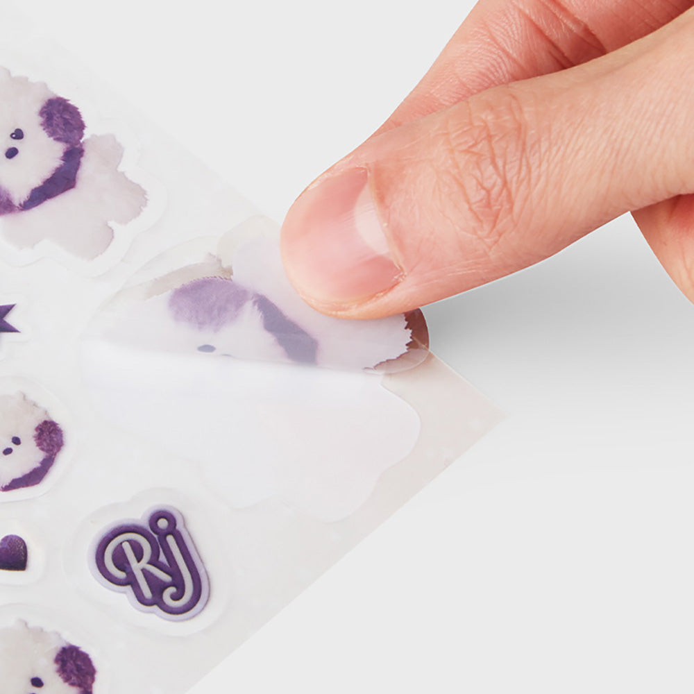 BT21 minini フォトステッカー(パープル)  RJ