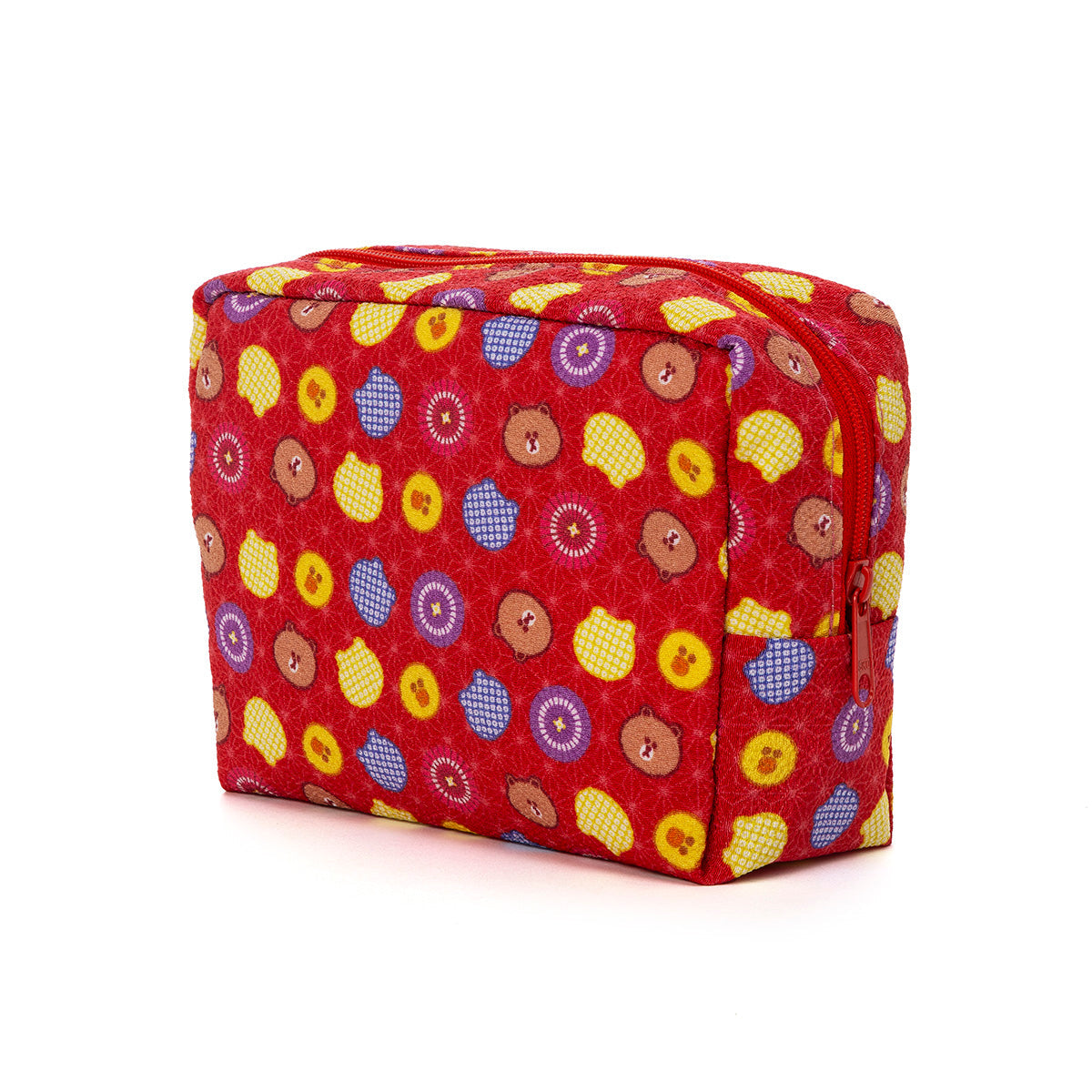 化粧ポーチ(赤) LINE FRIENDS