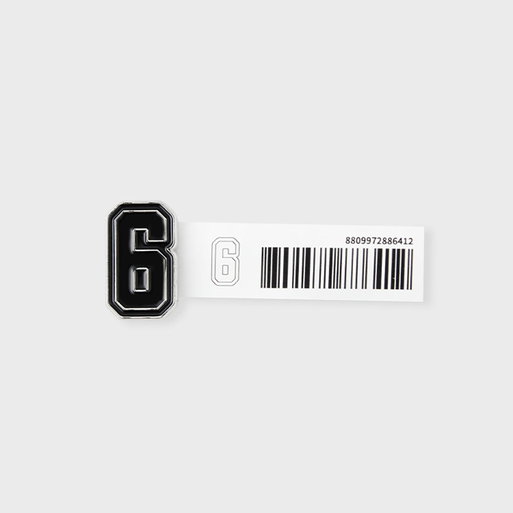 COLLER メタル数字スティコン ブラック