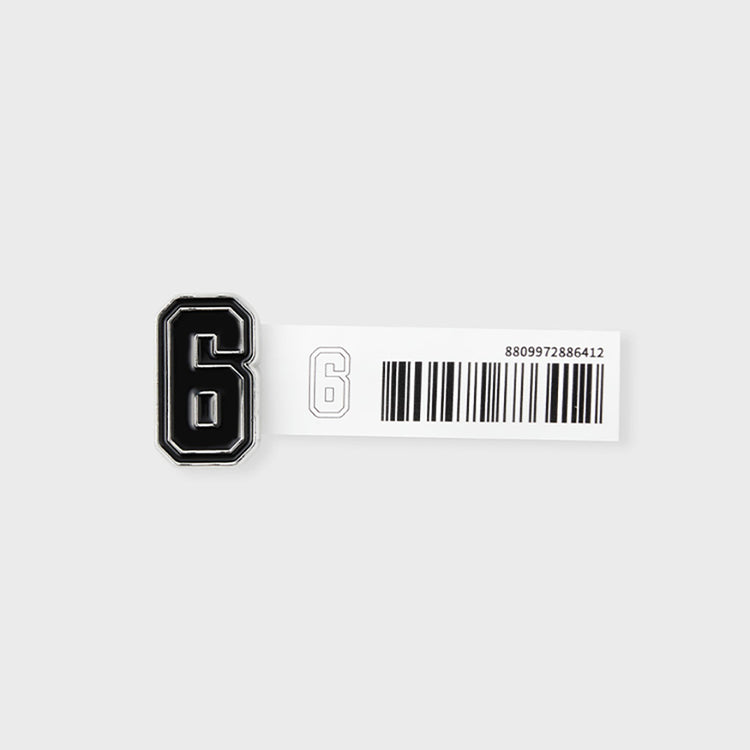 COLLER メタル数字スティコン ブラック