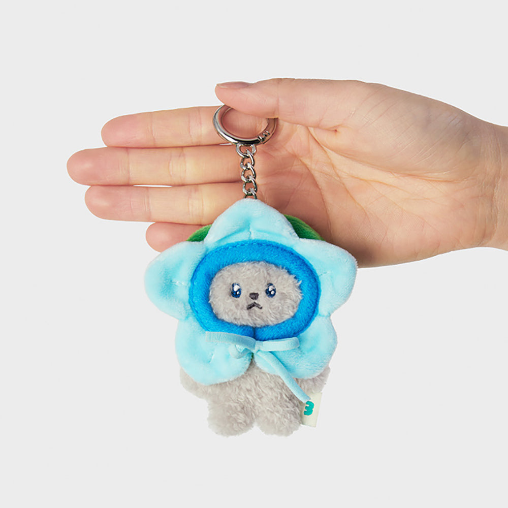 mini minini フラワーキーリング ニャギ