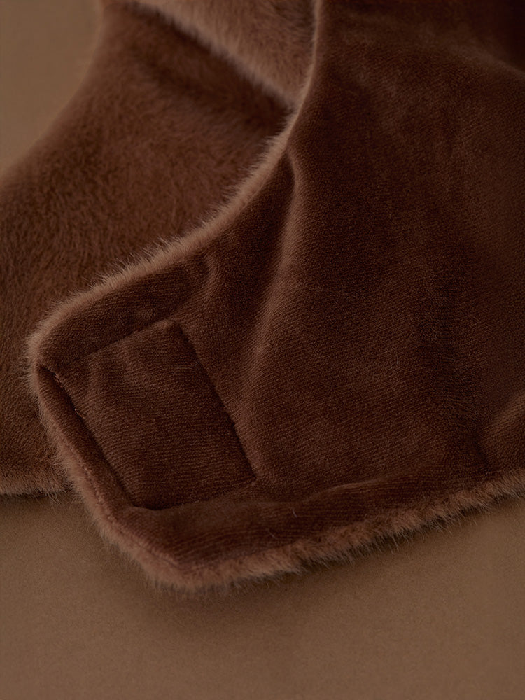 ふわもこぬいぐるみキャップ(HUG BROWN) ブラウン