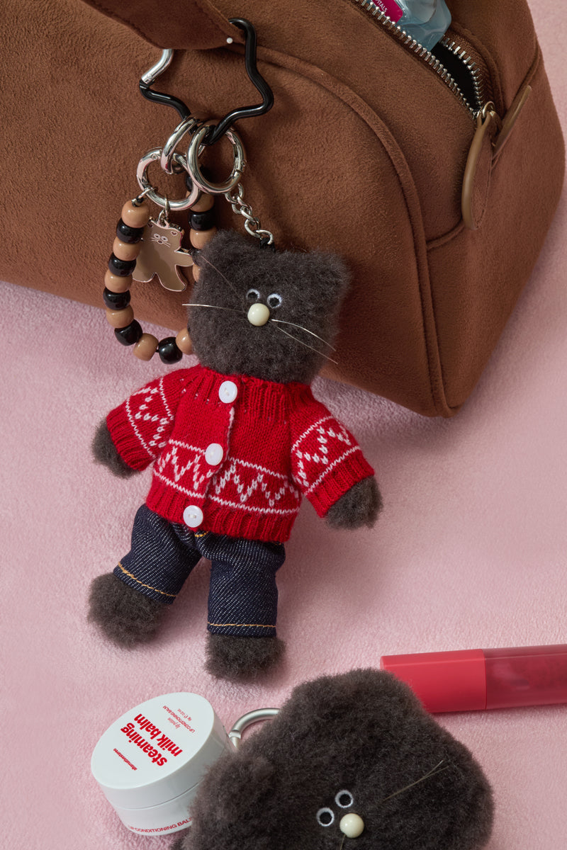 MNH COLLER プチクローゼット レッドニット