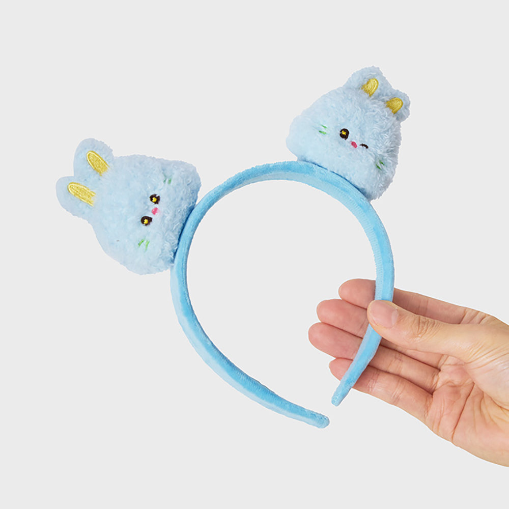 bunini ぬいぐるみヘアバンド (BLUE)