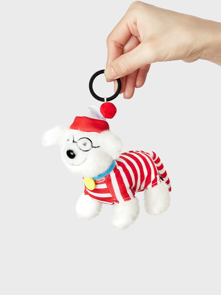 COLLER x UNIVERSAL ぬいぐるみキーリング ウォーリーをさがせ！(ウーフ)