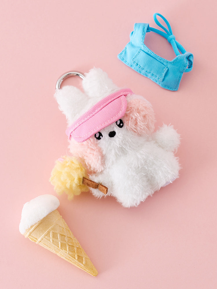 mini minini コスチュームぬいぐるみキーリング(THEME PARK) コニニ