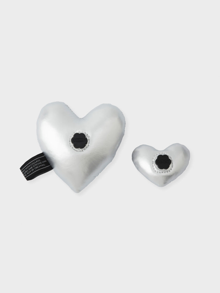 COLLER PADDED ハート型スティコンセット シルバー