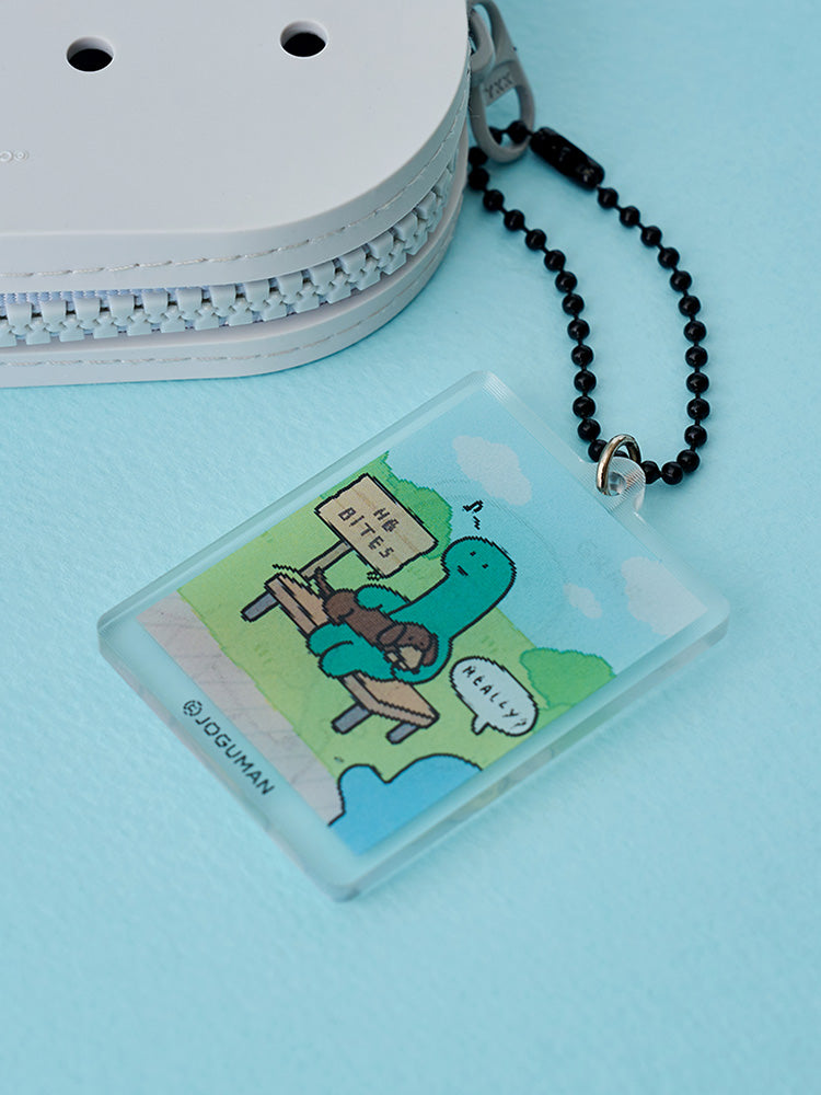 アクリルレンチキュラーキーリング 嚙みます(PARADOX) JOGUMAN