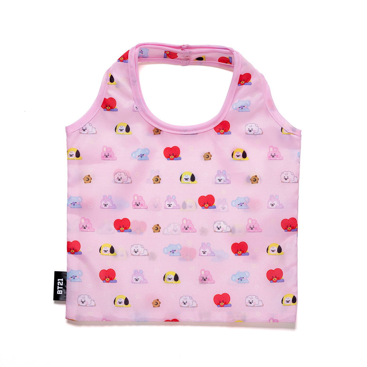 ベビー フラットエコバッグ(ピンク) BT21