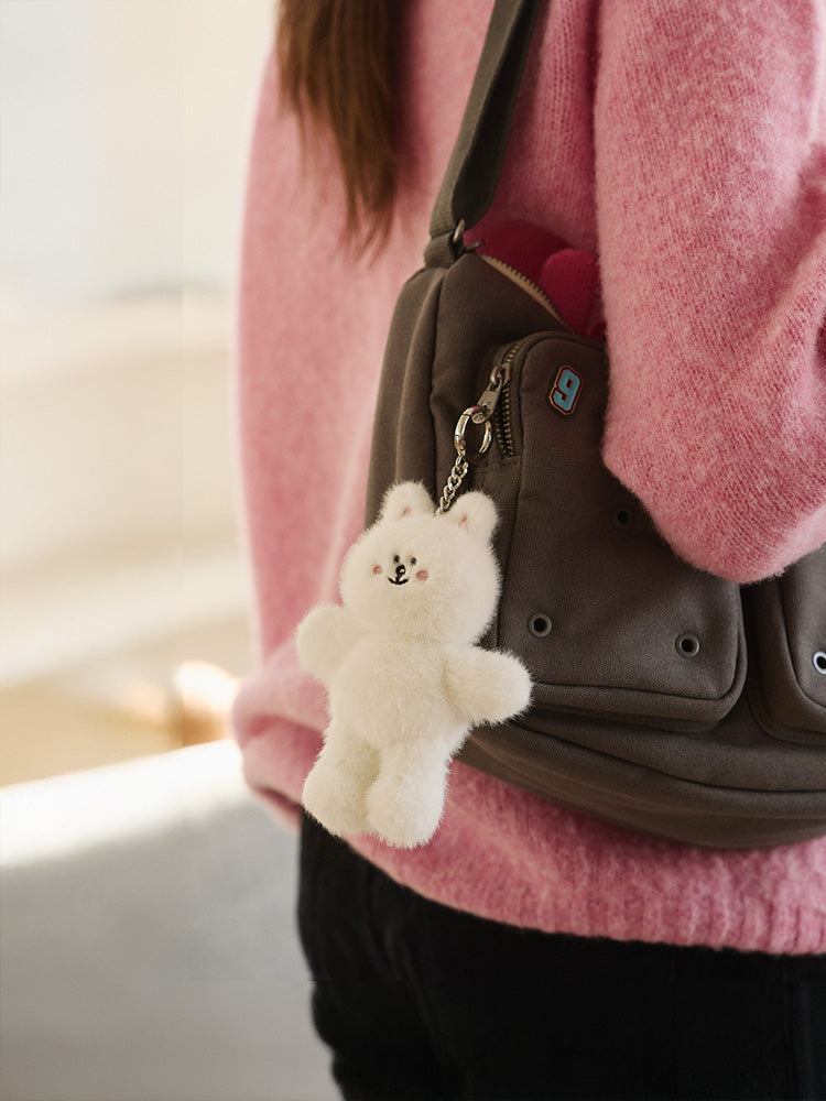 ぬいぐるみキーリング(HUG BROWN) コニー