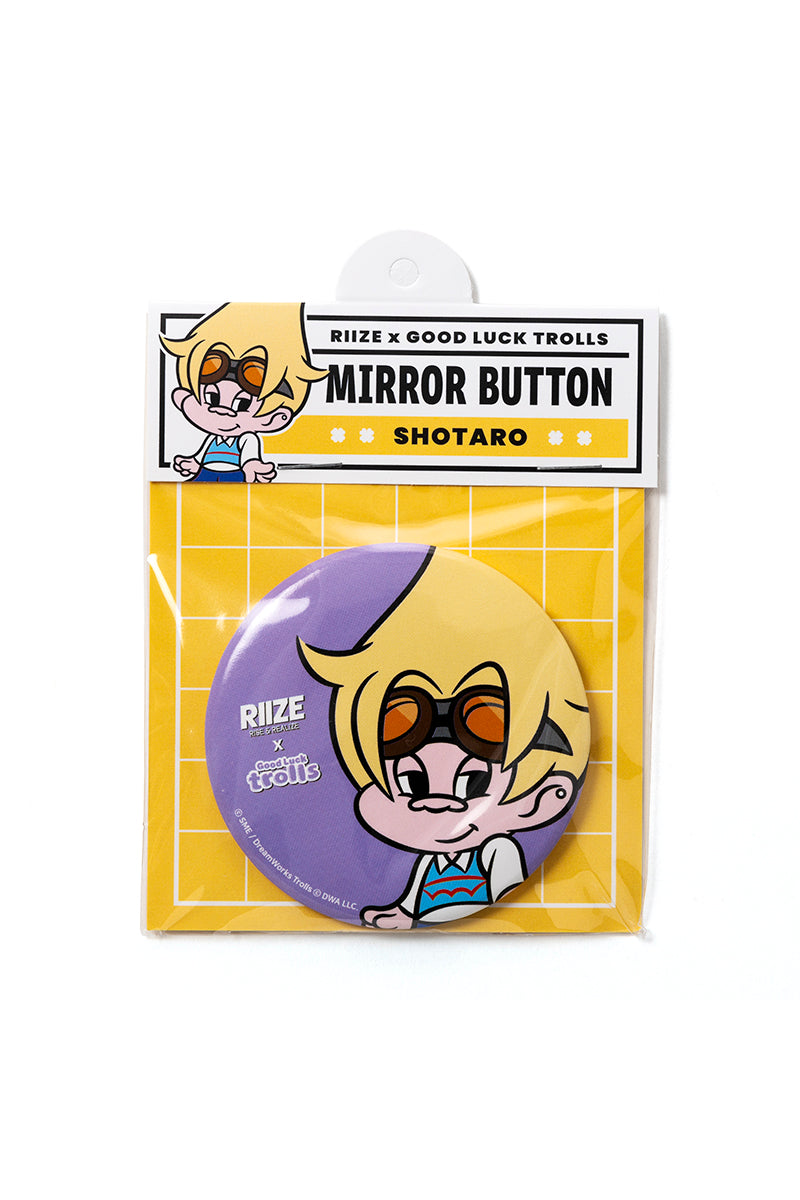 [RIIZE X Good Luck Trolls] MIRROR BUTTON (SHOTARO)