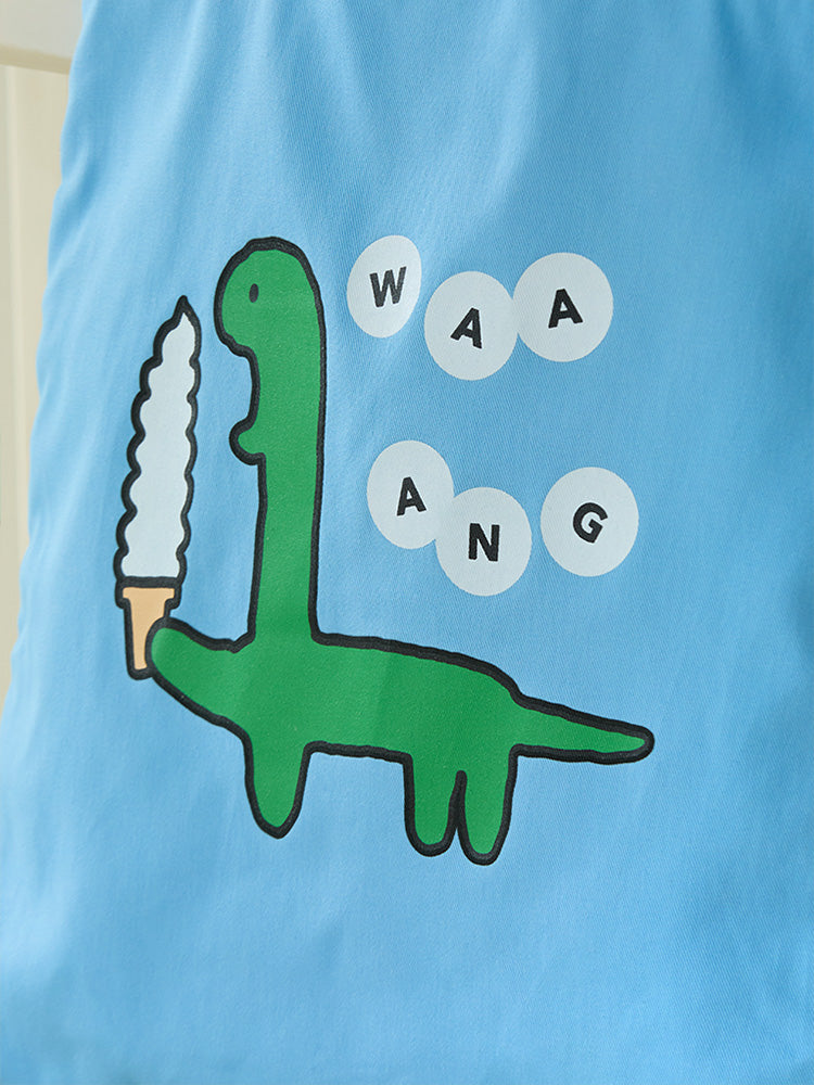 エコバッグ ブルー(RUNAWAY) ブラキオ