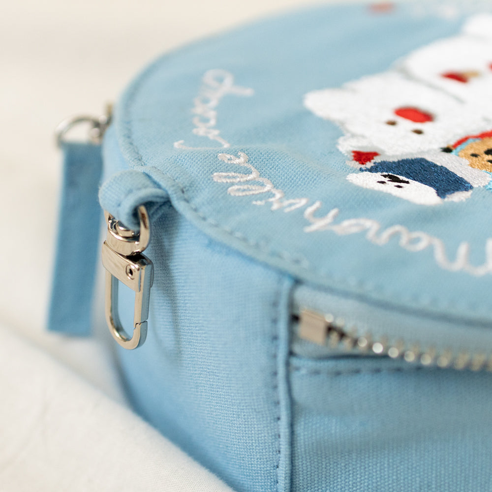 DINOTAENG 丸型ポーチ 雪だるま (COCOCUP)