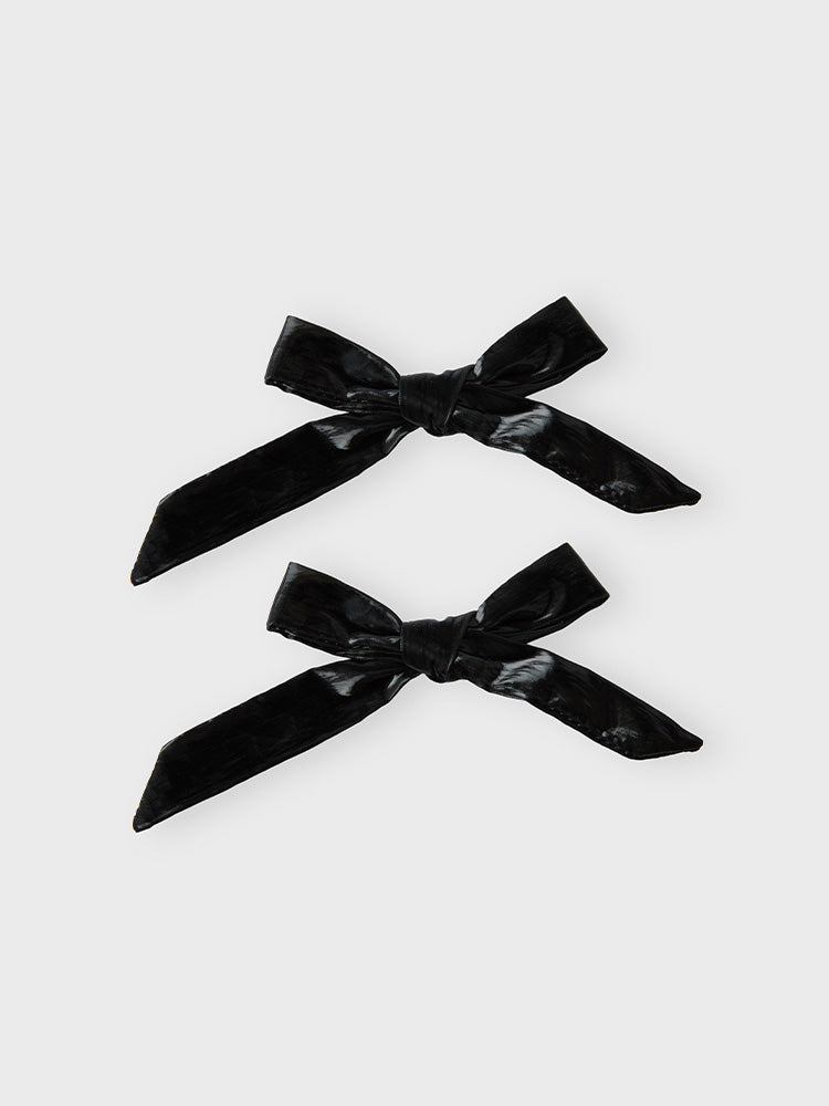 COLLER PADDED リボン スティコン オニキスブラック