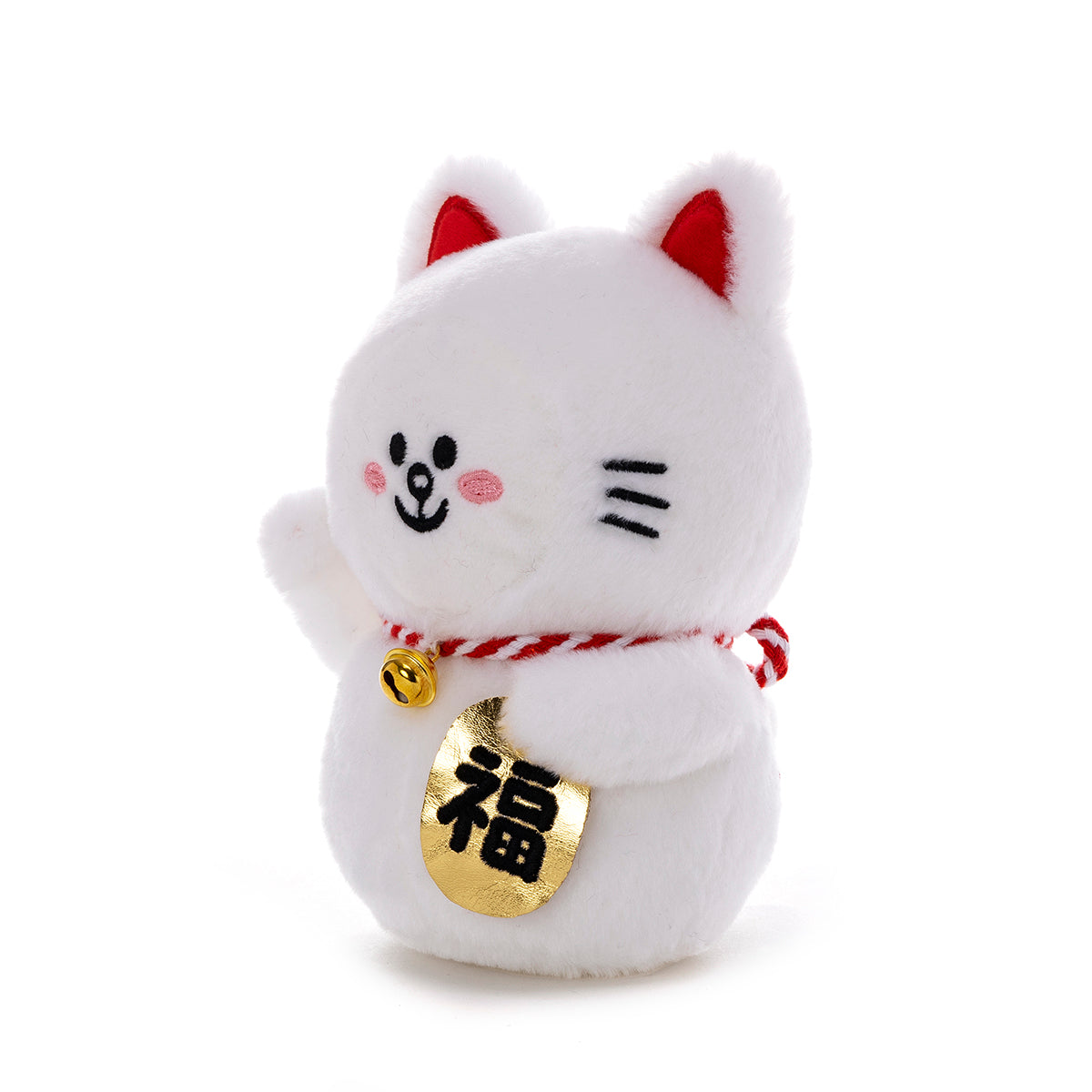 招き猫ぬいぐるみ ホワイト コニー