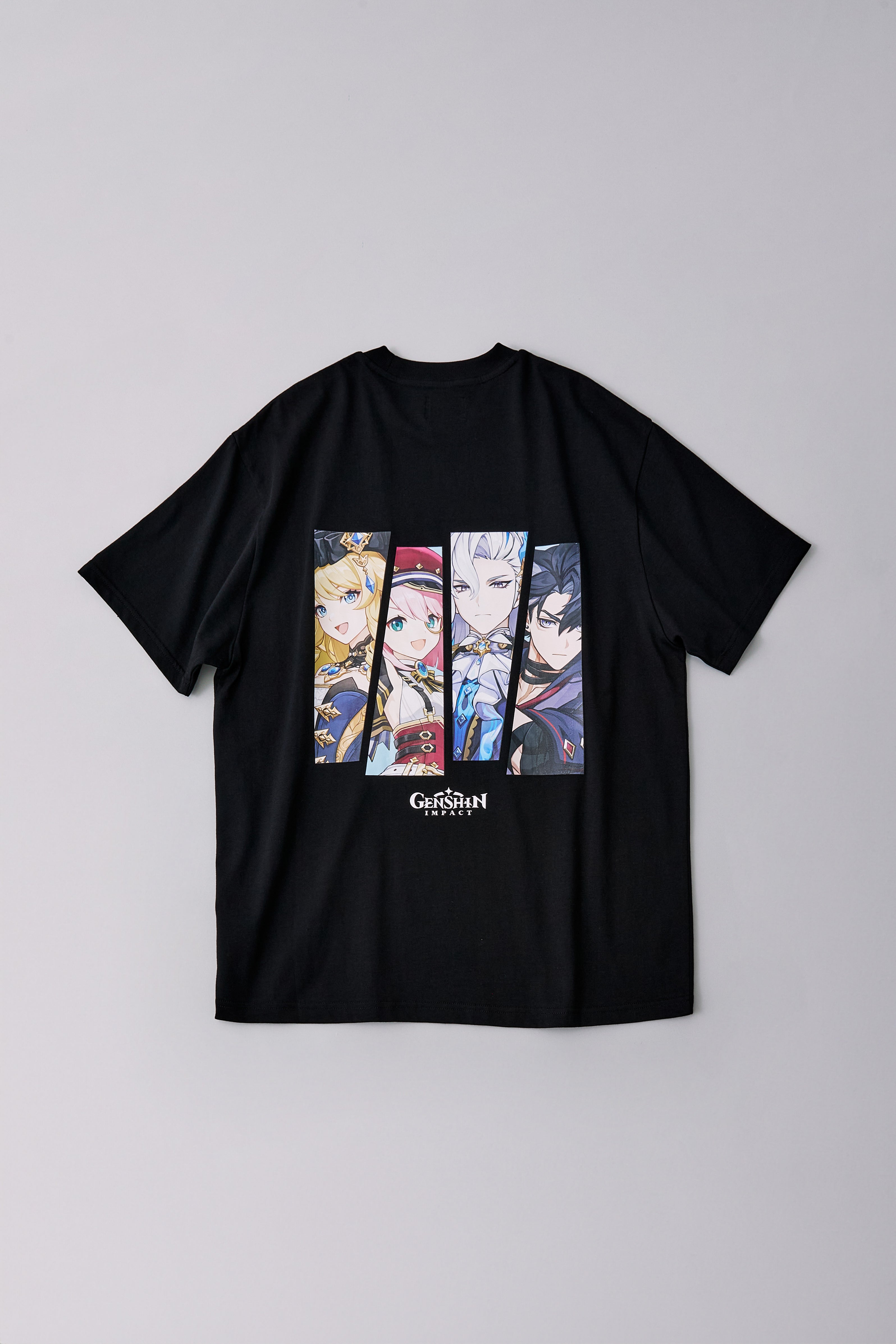 原神×LINE FRIENDS フォンテーヌ 4キャラ Tシャツ