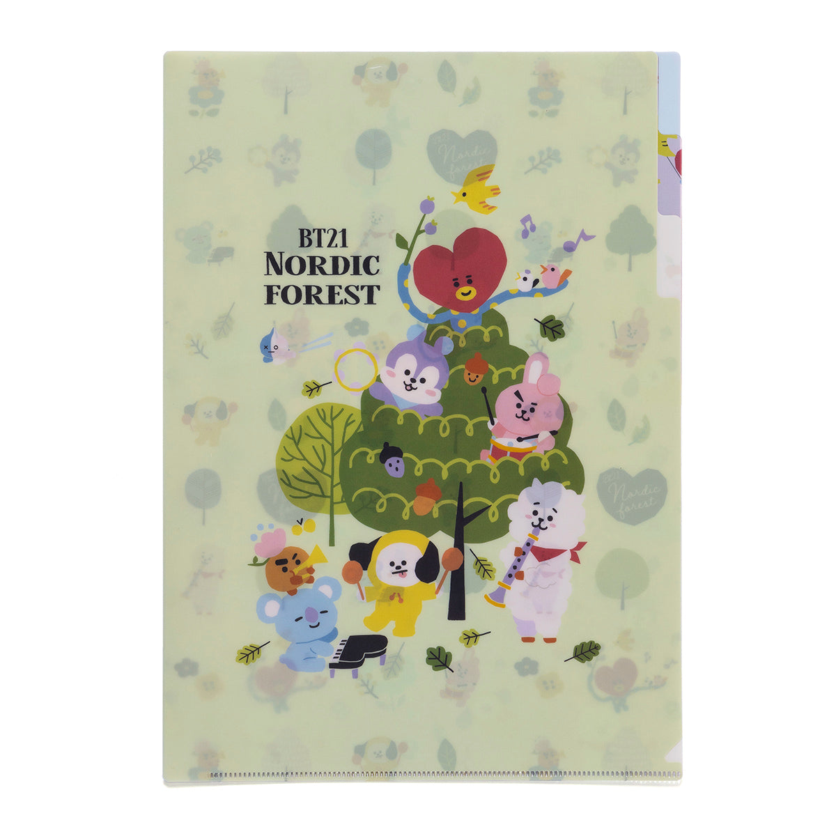 3ポケットクリアファイル(Nordic forest) BT21