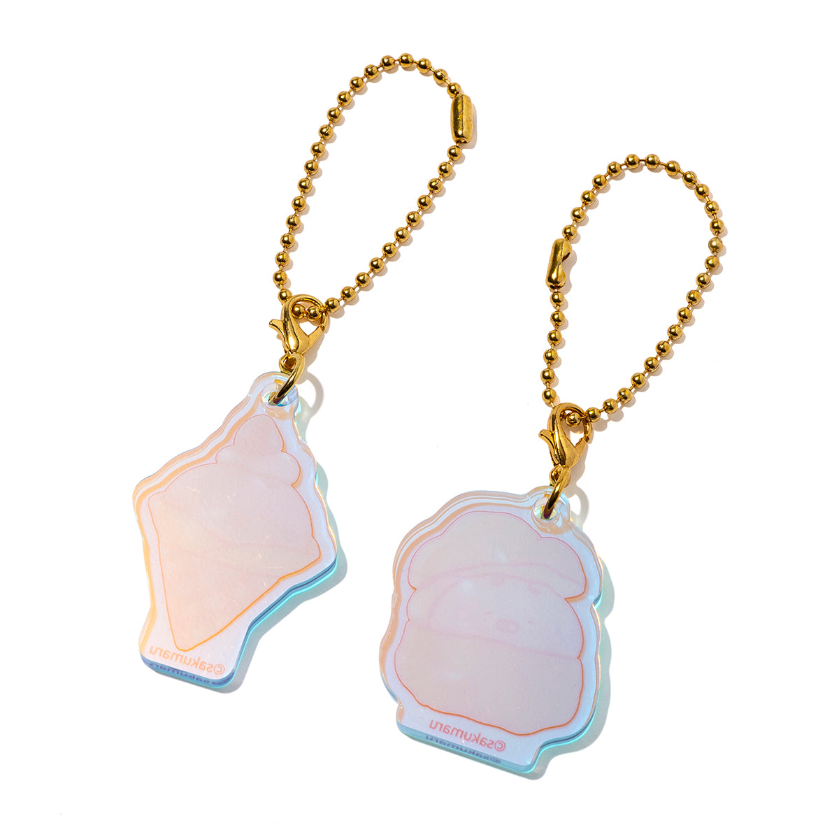 アクリルペアチャームキー シュークレープ(おかしのおうち) ちびちびうさまる