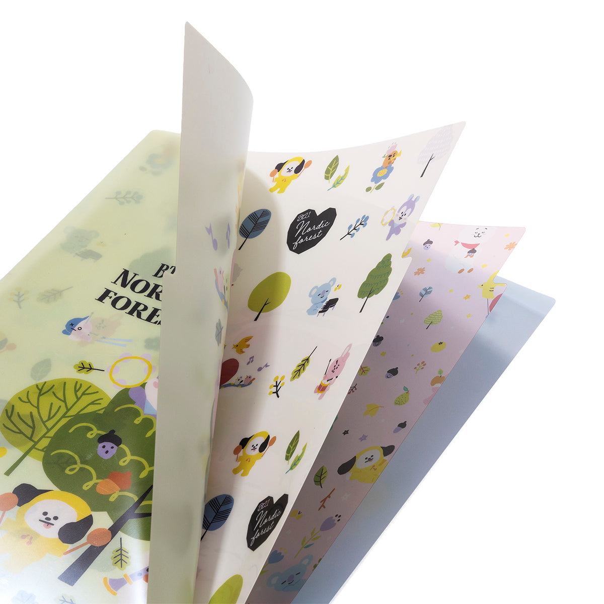 3ポケットクリアファイル(Nordic forest) BT21