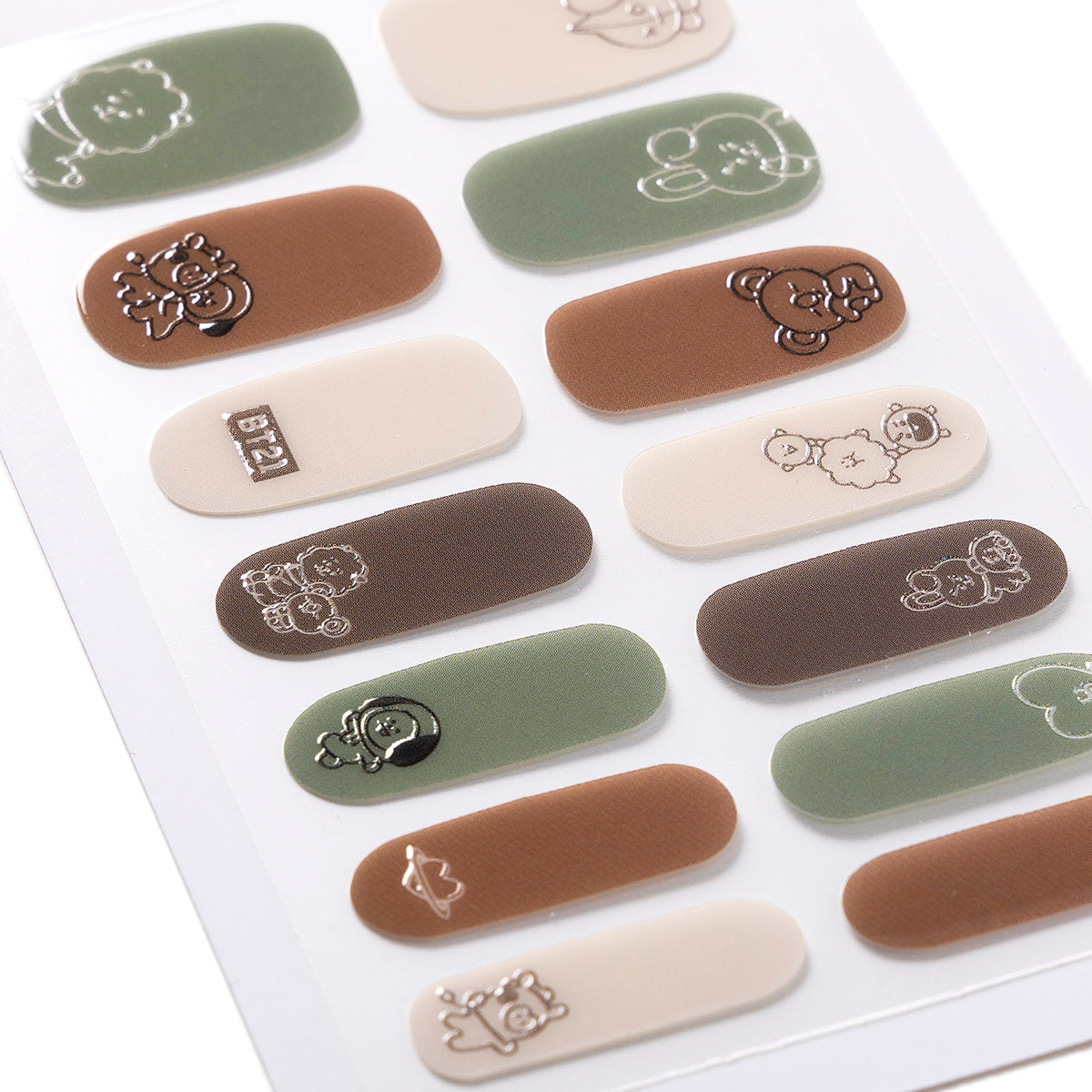 ジェルネイルシール(アースカラー) BT21