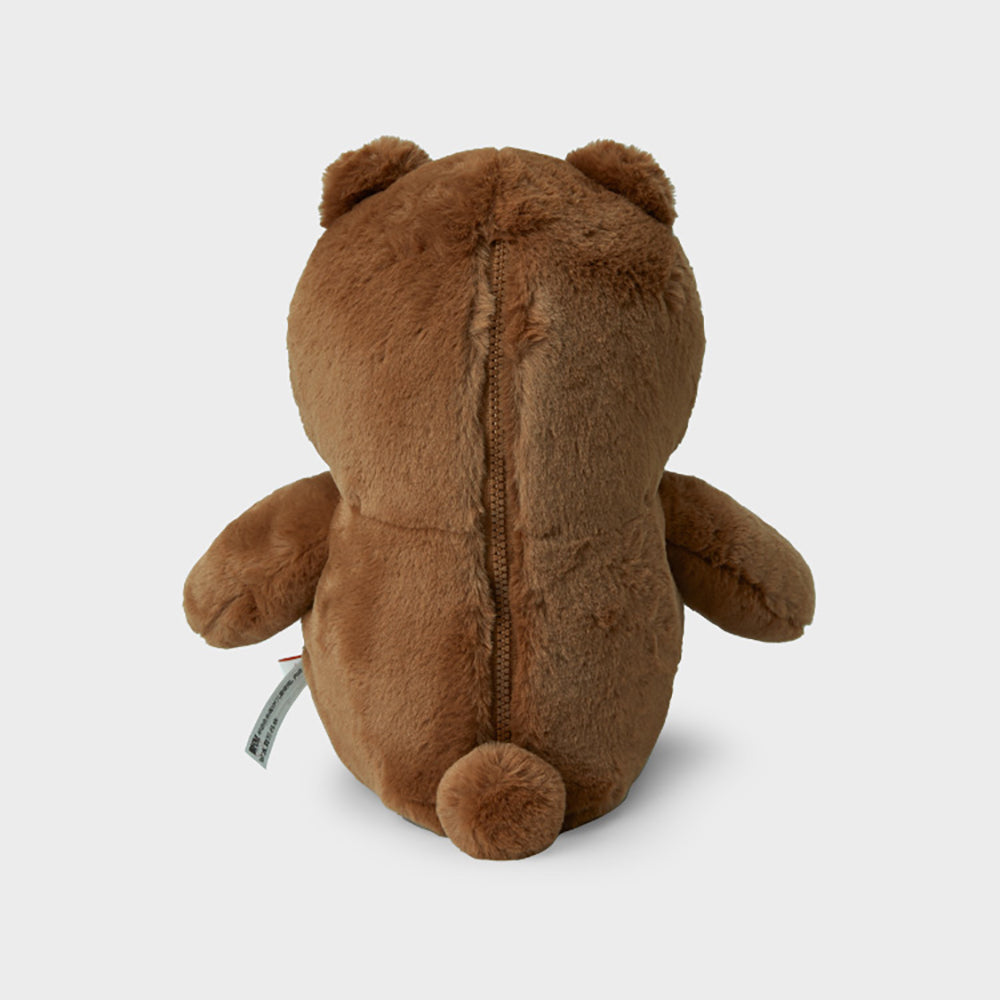 HUG BROWN クッションブランケット ブラウン