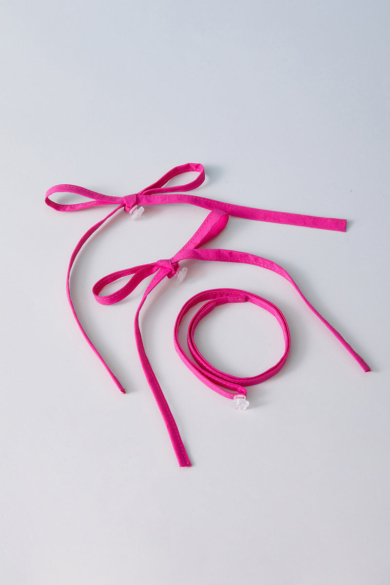 NJ X COLLER ラビットストリングバッグ(FUCHSIA PINK)