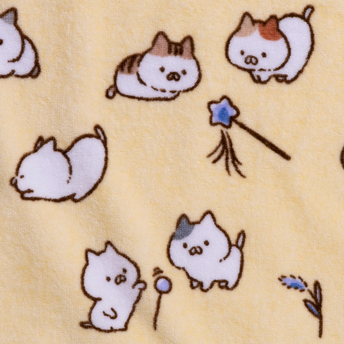 フェイスタオル(ねこのしゅうかいじょ) ねこぺん日和