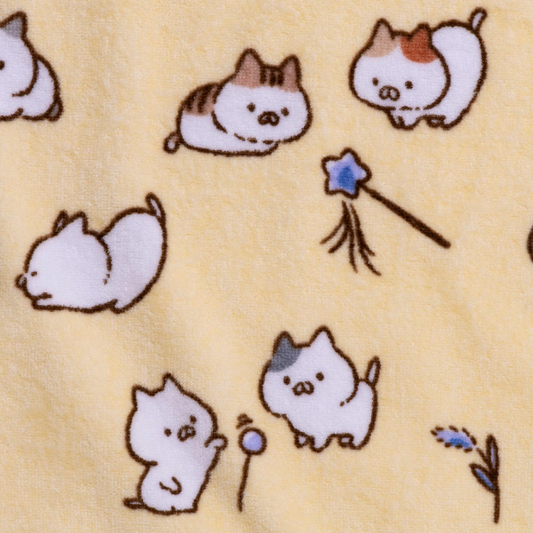 フェイスタオル(ねこのしゅうかいじょ) ねこぺん日和