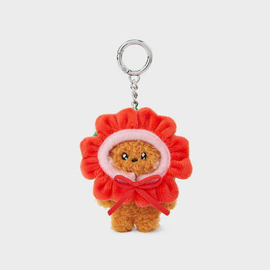 mini minini フラワーキーリング チョコニ