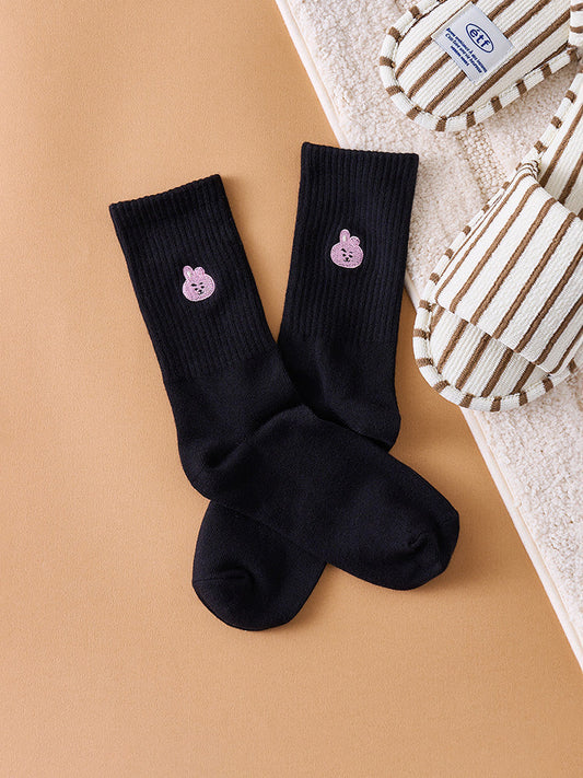 ベーシック デイリー刺繍ソックス COOKY