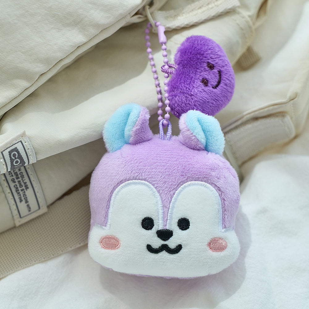 BT21 フェイスぬいぐるみキーリング SMILE MANG BT21 フェイスぬいぐるみキーリング SMILE MANG