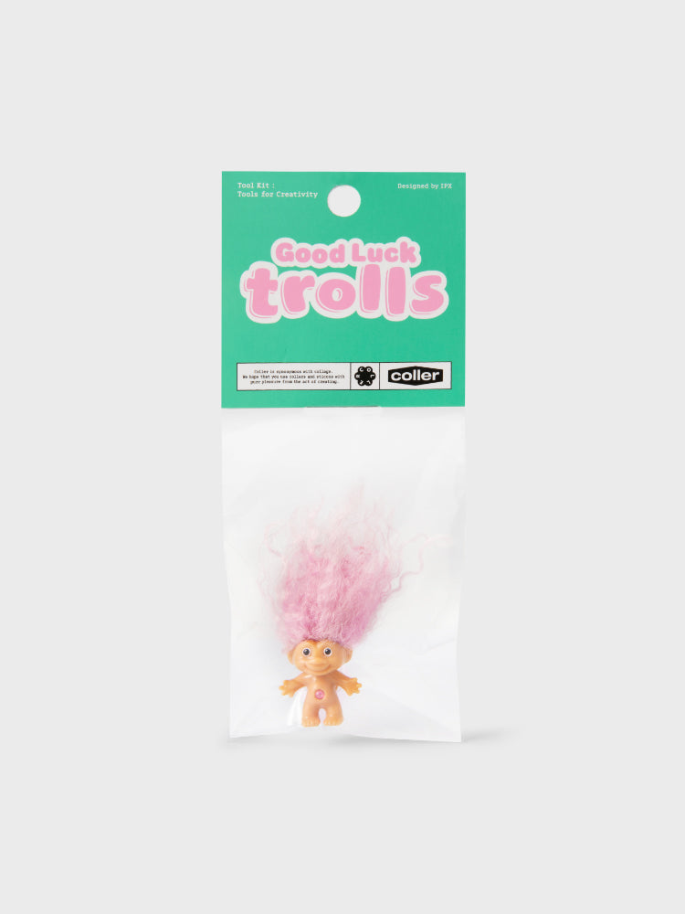 COLLER x UNIVERSAL PVCフィギュアスティコン グッドラック・トロールズ(PINK) VER.1