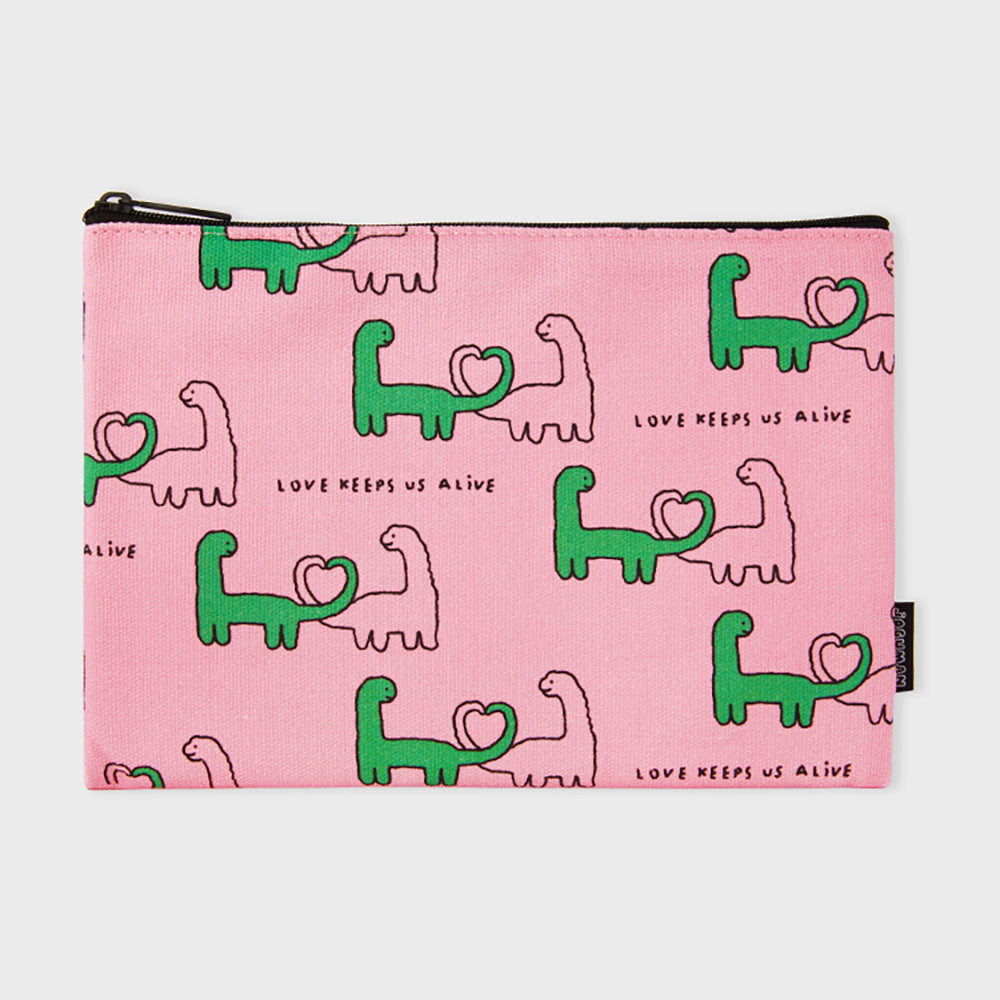 ファブリックポーチ Mサイズ(PINK) JOGUMAN