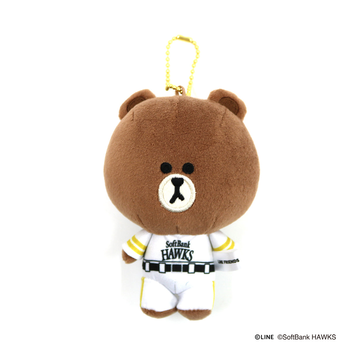 ぬいぐるみチャーム(SoftBankHAWKS) ブラウン