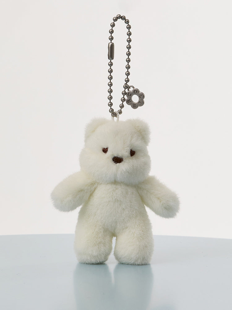 COLLER ミニふわふわぬいぐるみキーリング BAER