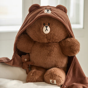 LINE FRIENDS HUG BROWN