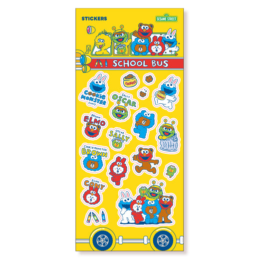 LINE FRIENDS X SESAME STREET ノベルティステッカー(1注文につき1点プレゼントとなります。ノベルティの数量は変更できません。)