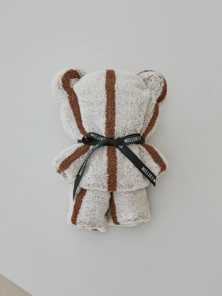 LINE FRIENDS | SONGWOL ブラウン型フェイスタオル(IV) ブラウン