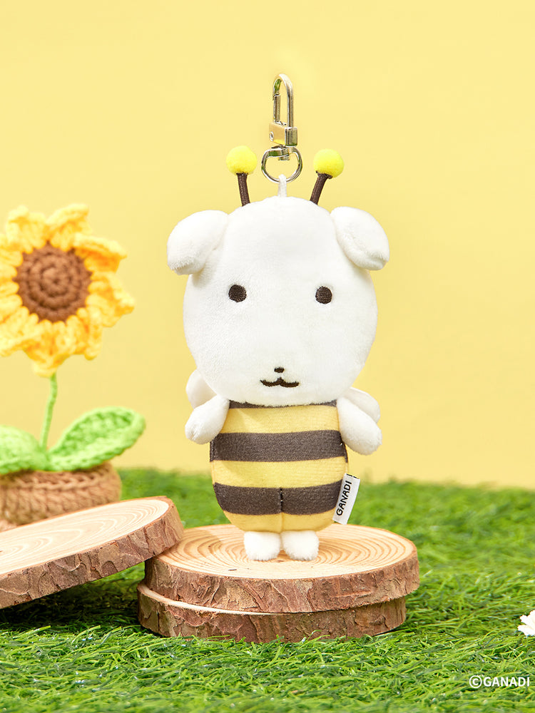 【期間限定販売】ミニぬいぐるみキーリング(ミツバチ) GANADI