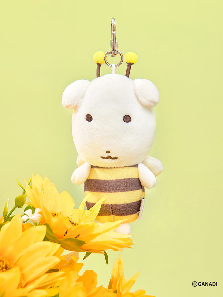 【期間限定販売】ミニぬいぐるみキーリング(ミツバチ) GANADI