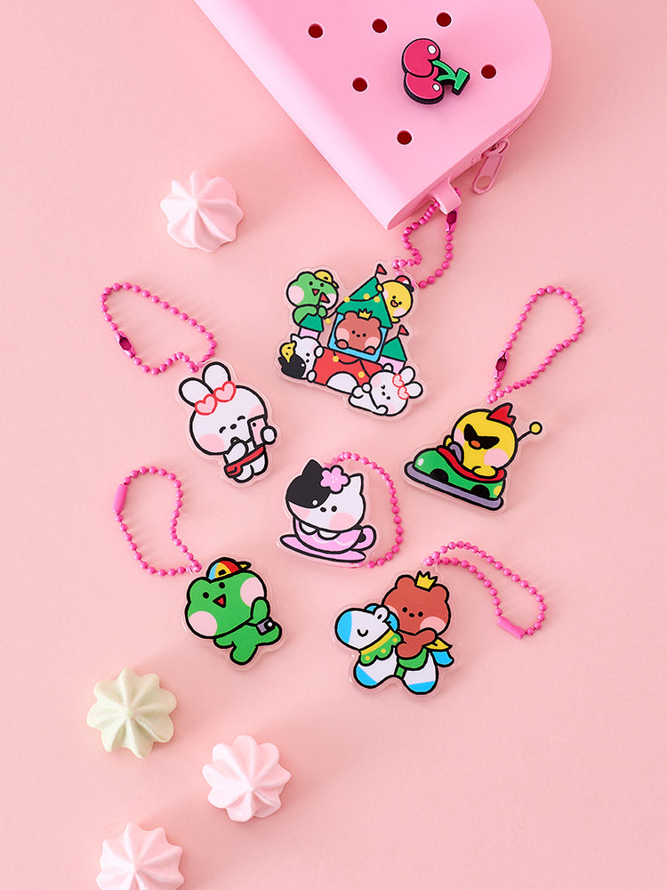 minini ランダムアクリルキーリング(THEME PARK) LINE FRIENDS